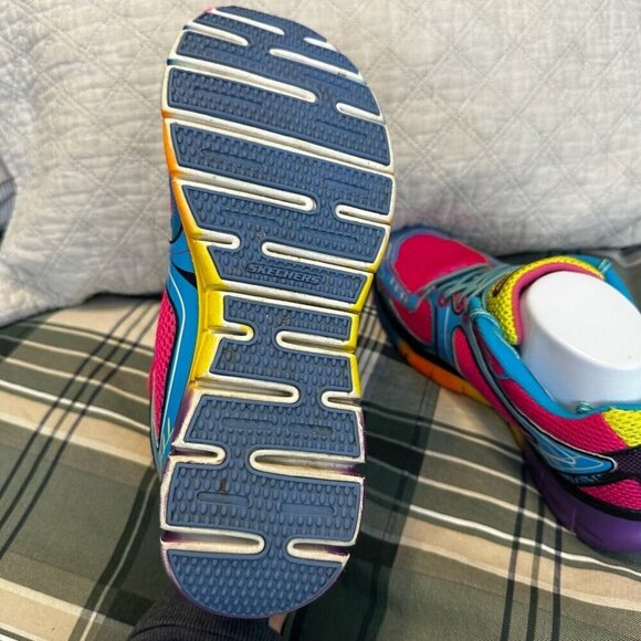 Skechers Sneakers Women 10 Multicolor Flex Elite SKX Run Now Retro Running Shoes - Picture 6 of 7